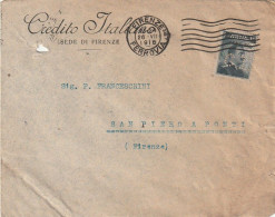 LETTERA 1916 C.20 SS 15 CREDITO ITALIANO PERFIN (XT3264 - Storia Postale