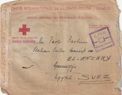 LETTERA CROCE ROSSA SVIZZERA DIRETTA EGITTO Con Contenuto (XT3265 - Storia Postale