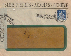 LETTERA 1916 25 SVIZZERA PERFIN (XT3255 - Covers & Documents