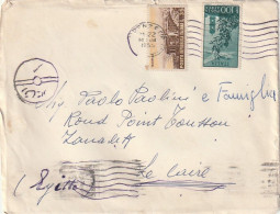 LETTERA 1955 L.100 PA +35 TAORMINA (XT3253 - 1946-60: Poststempel