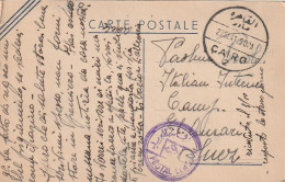 CARTOLINA POSTALE EGITTO 1941 PRIGIONIERI GUERRA ITALIA (XT3250 - Lettres & Documents