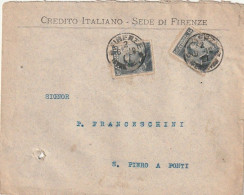 LETTERA 1916 C.15X2 CREDITO ITALIANO PERFIN (XT3244 - Marcophilie
