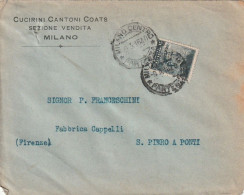 LETTERA 1916 C.20 SS 15 CUCIRINI PERFIN (XT3236 - Marcophilie