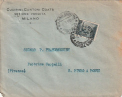 LETTERA 1916 C.20 SS 15 CUCIRINI PERFIN (XT3236 - Storia Postale