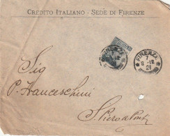 LETTERA 1912 C.15 CREDITO ITALIANO PERFIN (XT3238 - Marcophilie