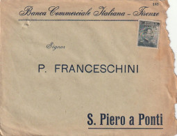 LETTERA 1915 C.20 SS 15 BANCA COMMERCIALE - PERFIN (XT3235 - Poststempel