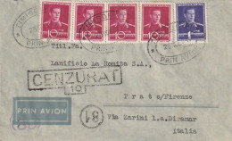 LETTERA POSTA AEREA 1944 ROMANIA 4X10+1 TIMBRO TIMISOARA (XT3227 - Brieven En Documenten