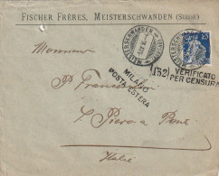 LETTERA 1916 25 SVIZZERA PERFIN (XT3346 - Storia Postale