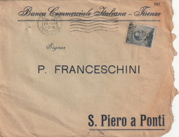 LETTERA 1916 C.20 SS 15 BANCA COMMERCIALE - PERFIN (XT3219 - Marcophilia