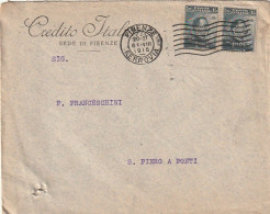 LETTERA 1915 C.15X2 CREDITO ITALIANO -PERFIN (XT3215 - Marcophilia