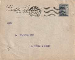 LETTERA 1915 C.15 CREDITO ITALIANO -PERFIN (XT3214 - Marcofilía