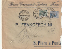 LETTERA 1915 5+25 BANCA COMMERCIALE - PERFIN (XT3212 - Marcophilie