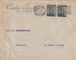 LETTERA 1915 C.15X2 CREDITO ITALIANO -PERFIN (XT3211 - Marcophilia