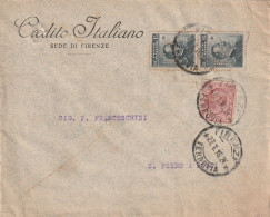 LETTERA 1915 C.15X2+10 CREDITO ITALIANO PERFIN (XT3209 - Marcophilie