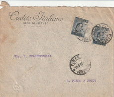 LETTERA 1915 C.15X2 CREDITO ITALIANO -PERFIN (XT3208 - Marcofilie