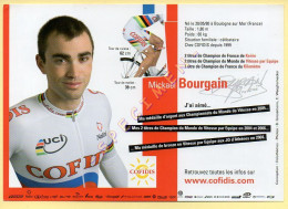 Cyclisme : Mickaël BOURGAIN – Equipe COFIDIS 2007 – Format 20 X 14 Cm (signature Imprimée Sur La Carte) - Wielrennen