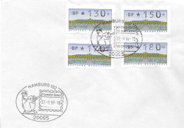 Postzegels > Europa > Duitsland > West-Duitsland > Automaatzegels [ATM] Brief Met 4 Zegels (17338) - Timbres De Distributeurs [ATM]