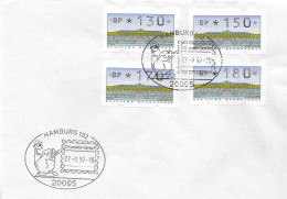 Postzegels > Europa > Duitsland > West-Duitsland > Automaatzegels [ATM] Brief Met 4 Zegels (17338) - Machine Labels [ATM]