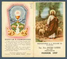 °°° Santino N. 9369 - Pasqua 1957 °°° - Religion &  Esoterik