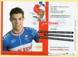 Cyclisme : Kevin SIREAU – Equipe COFIDIS 2007 – Format 20 X 14 Cm (signature Imprimée Sur La Carte) - Cycling