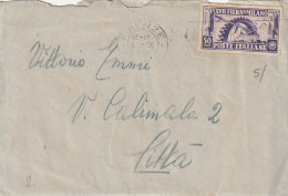 LETTERA 1938 C.50 FIERA MILANO TIMBRO FIRENZE Con Contenuto (XT3993 - Storia Postale