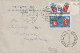 FDC 15+25 GEMELALGGIO ROMA PRIGI 1959 (XT3991 - 1946-60: Marcofilie