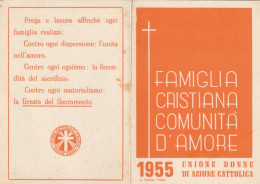 TESSERA 1955 UNIONE DONNE AZIONE CATTOLICA (XT4004 - Cartes De Membre