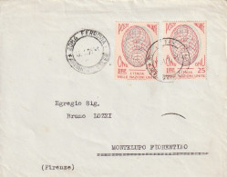 LETTERA 1959 2X25 ONU TIMBRO ROMA (XT3986 - 1946-60: Marcofilie