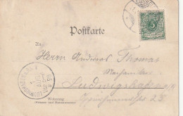 CARTOLINA 1898 GERMANIA 5 PF  (XT3884 - Storia Postale