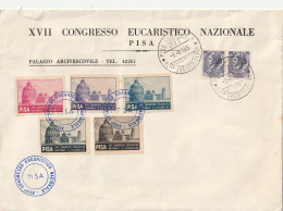 BUSTA 1965 2X15 + 5 ERINNOFILI CONGRESSO EUCARISTICO (XT3788 - 1961-70: Marcophilia