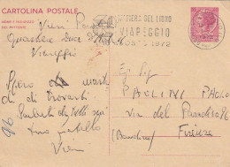 CARTOLINA POSTALE 1972 L.40 TIMBRO VIAREGGIO (XT3756 - Marcophilie