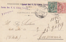 CARTOLINA POSTALE 1913 C.10+5 TIMBRO ROMA (XT3752 - Marcofilie