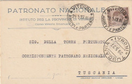 CARTOLINA POSTALE 1927 C.40 TIMBRO TUSCANIA VITERBO (XT3709 - Storia Postale