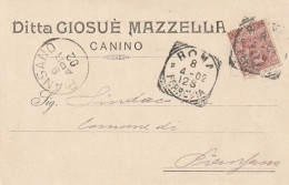 CARTOLINA POSTALE 1902 C.10 TIMBRO PIANSANO ROMA (XT3707 - Marcofilía