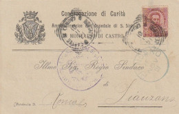 CARTOLINA POSTALE 1901 C.10 TIMBRO PIANSANO  (XT3704 - Marcophilie