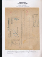 BELGIAN CONGO  FORMULAIRE TELEGRAPHIQUE DESTINATAIRE   MOD 2bis/T E/VILLE LEO. TSF3A-Dmyt 19/05/49 - Autres & Non Classés