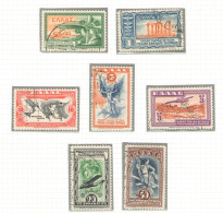 1933 GRECIA, Posta Aerea N. 8/14 - Soggetti Vari - Usati - Autres & Non Classés