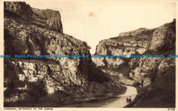 R041405 Cheddar. Entrance To The Gorge. Photochrom. No 51108 - World