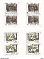 TCHECOSLOVAQUIE 1989 PEINTURES 3 FEUILLES Yvert 2826-2828, Michel 3025-3027 KB NEUF** MNH Cote 25 Euros - Unused Stamps