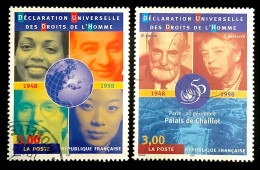 1998 FRANCE N 3208 / 3209 CINQUANTENAIRE DE LA DÉCLARATION UNIVERSELLE DES DROITS DE L’HOMME - OBLITERE - Used Stamps