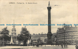 R041495 London. Trafalgar Square. St. Martins Church. 1911 - Autres & Non Classés