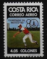 COSTA RICA    PA 766  * *  ( Cote 7.50e )  Jo 1980 Base Ball - Honkbal