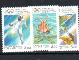 OLYMPICS - RUSSIA -  2000 SYDNEY OLYMPICS SET OF 4 MINT NEVER HINGED - Summer 2000: Sydney