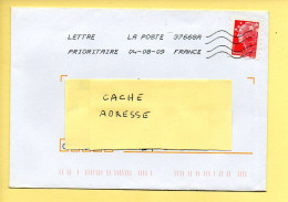 Oblitération Mécanique : FRANCE LA POSTE – 37668A Du 04/08/2009 (voir Timbre) - Sellado Mecánica (Otros)