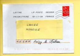 Oblitération Mécanique : FRANCE LA POSTE – 38395A Du 18/11/2008 (voir Timbre) - Mechanical Postmarks (Other)