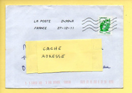 Oblitération Mécanique : FRANCE LA POSTE – 24984A Du 27/12/2011 (voir Timbre) - Oblitérations Mécaniques (Autres)