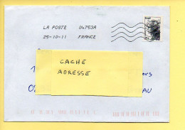 Oblitération Mécanique : FRANCE LA POSTE – 04753A Du 25/10/2011 (voir Timbre) - Maschinenstempel (Sonstige)