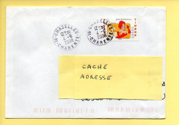 Enveloppe Cachets Manuels : 16 CHAZELLES Du 04/06/2008 (voir Timbre) - Manual Postmarks