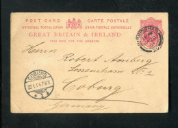 "GROSSBRITANIEN" 1904, Postkarte Mit Stempel "BIRMINGHAM" Nach Coburg (B1178) - Cartas & Documentos