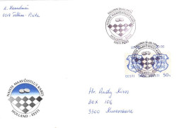 Estonia:Special Cancellation Women Competition In Checkers, Netherlands-Estonia, 1994 - Estonia